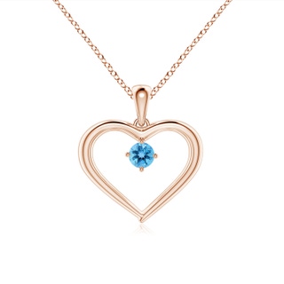 Round AA Swiss Blue Topaz