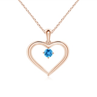 Round AAA Swiss Blue Topaz