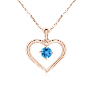 Round AAA Swiss Blue Topaz