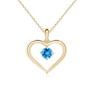 Round AAA Swiss Blue Topaz