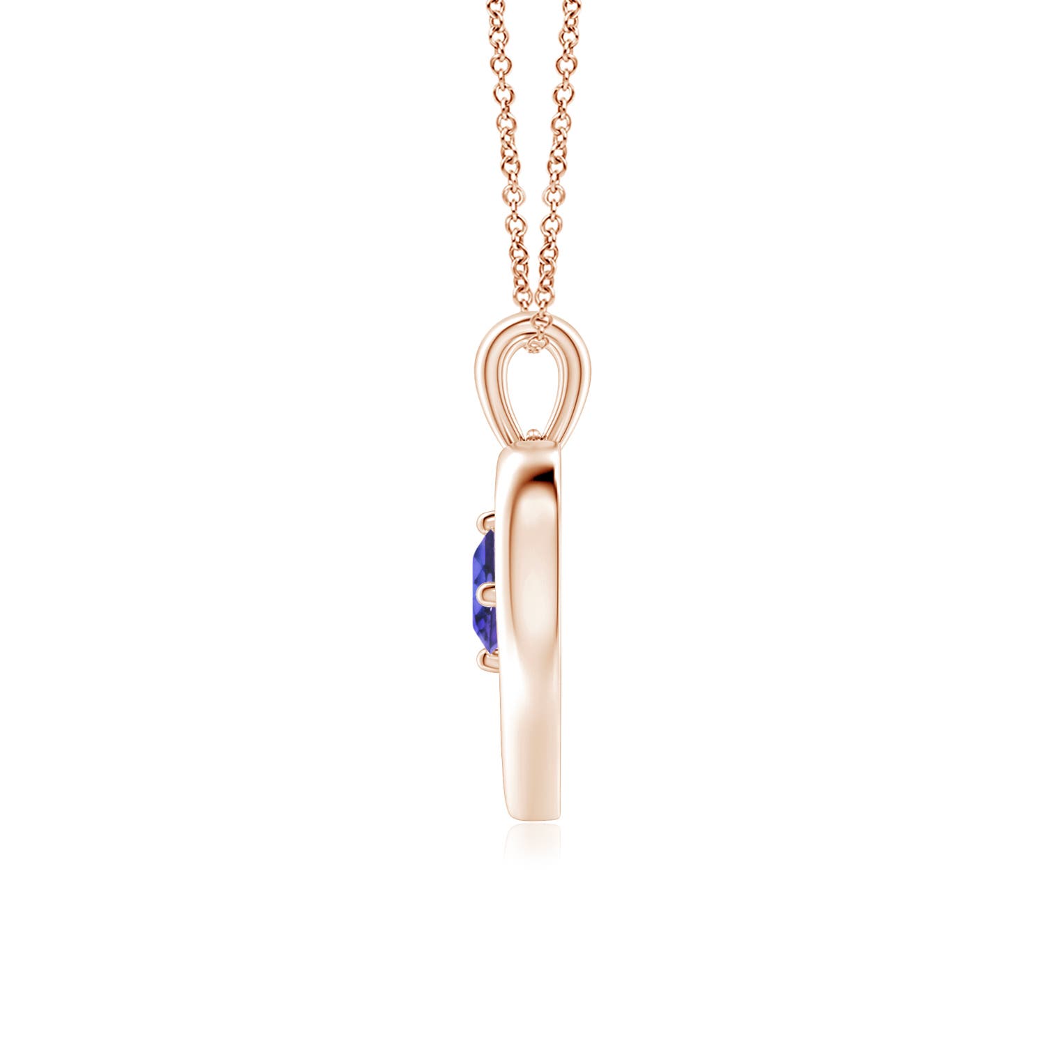 AAA - Tanzanite / 0.25 CT / 14 KT Rose Gold