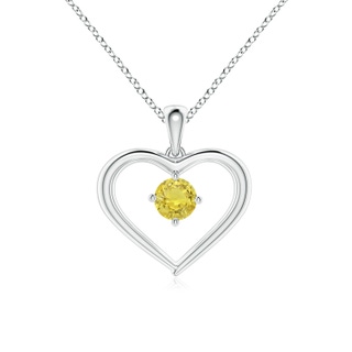 Round AA Yellow Sapphire