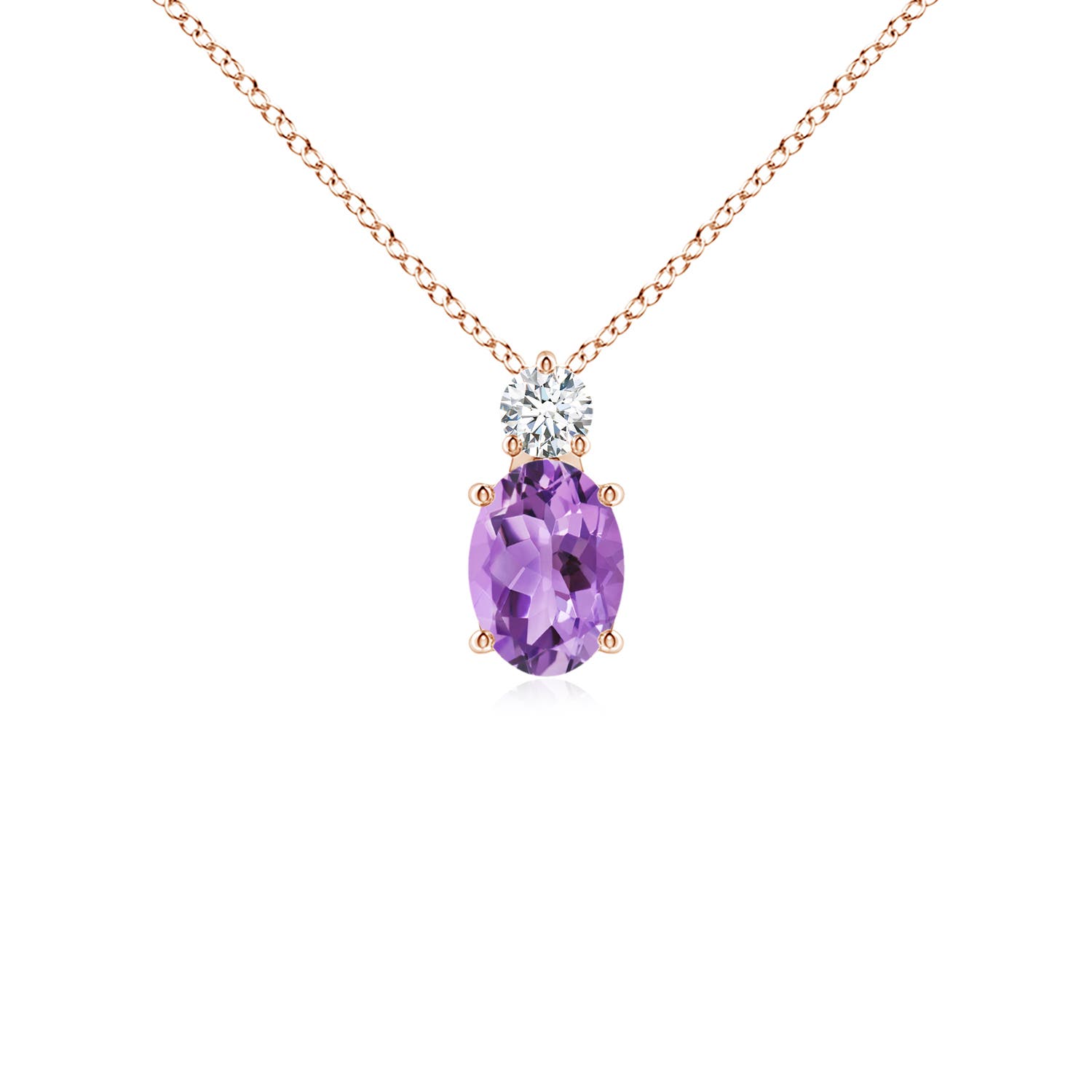 A - Amethyst / 0.81 CT / 14 KT Rose Gold