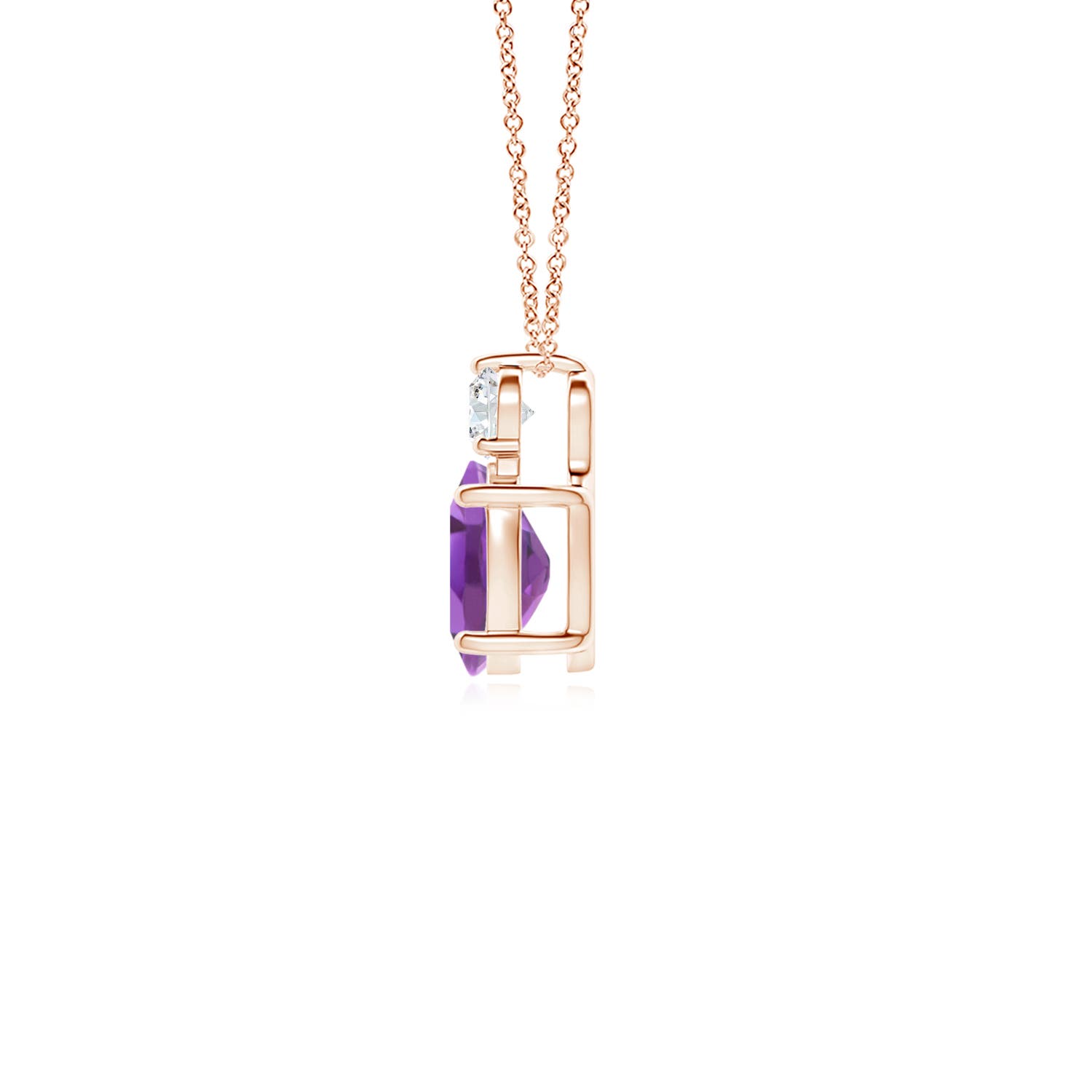 A - Amethyst / 0.81 CT / 14 KT Rose Gold