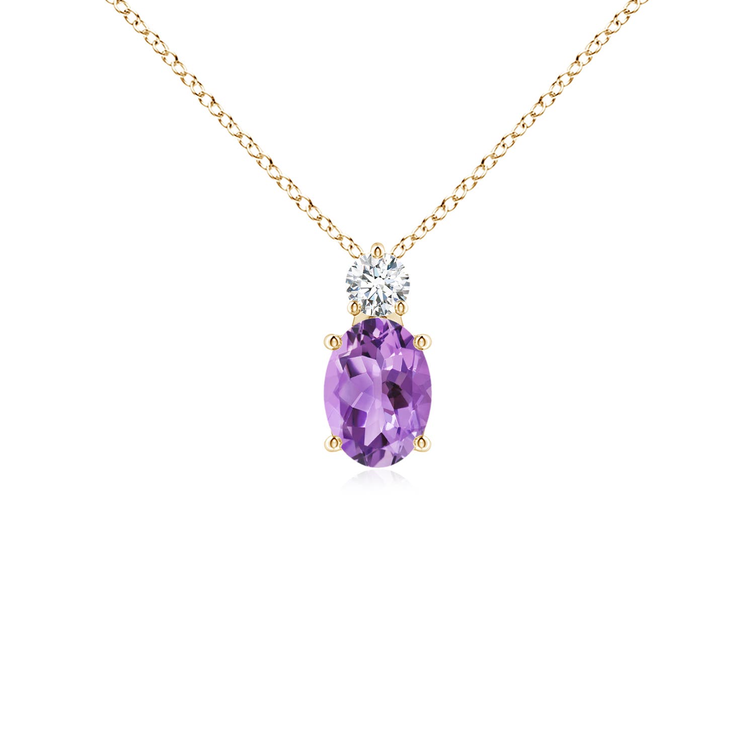 A - Amethyst / 0.81 CT / 14 KT Yellow Gold