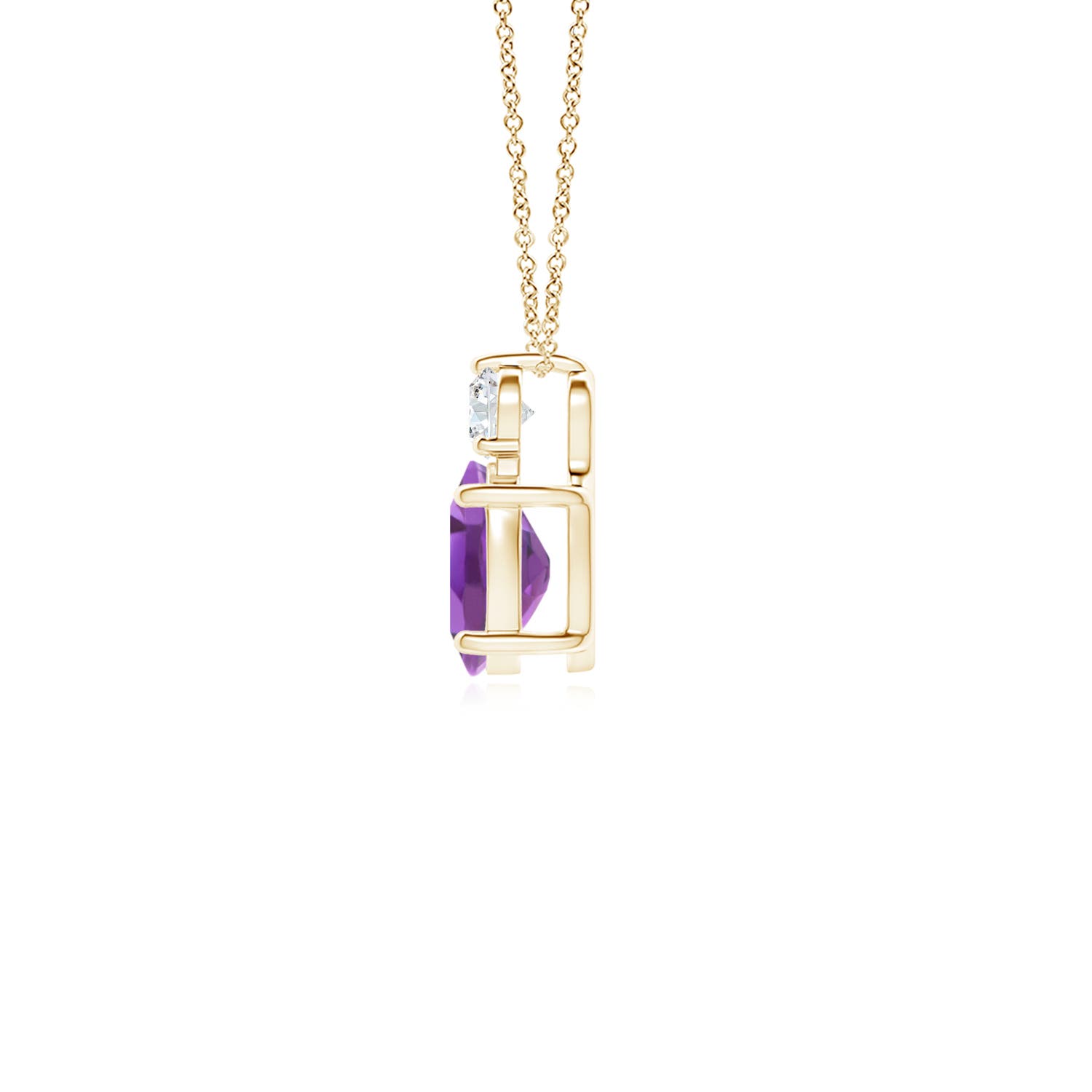 A - Amethyst / 0.81 CT / 14 KT Yellow Gold