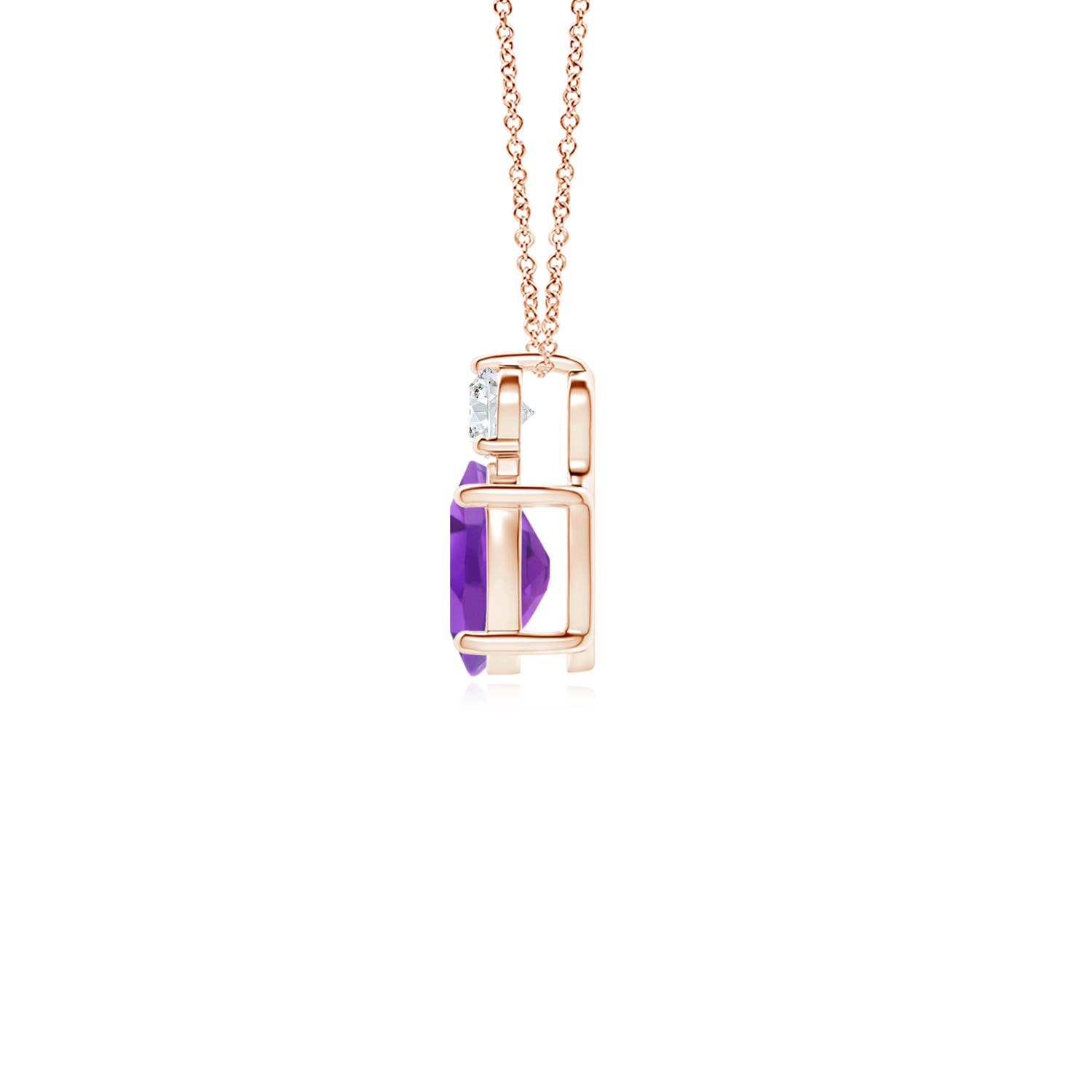 AA - Amethyst / 0.81 CT / 14 KT Rose Gold