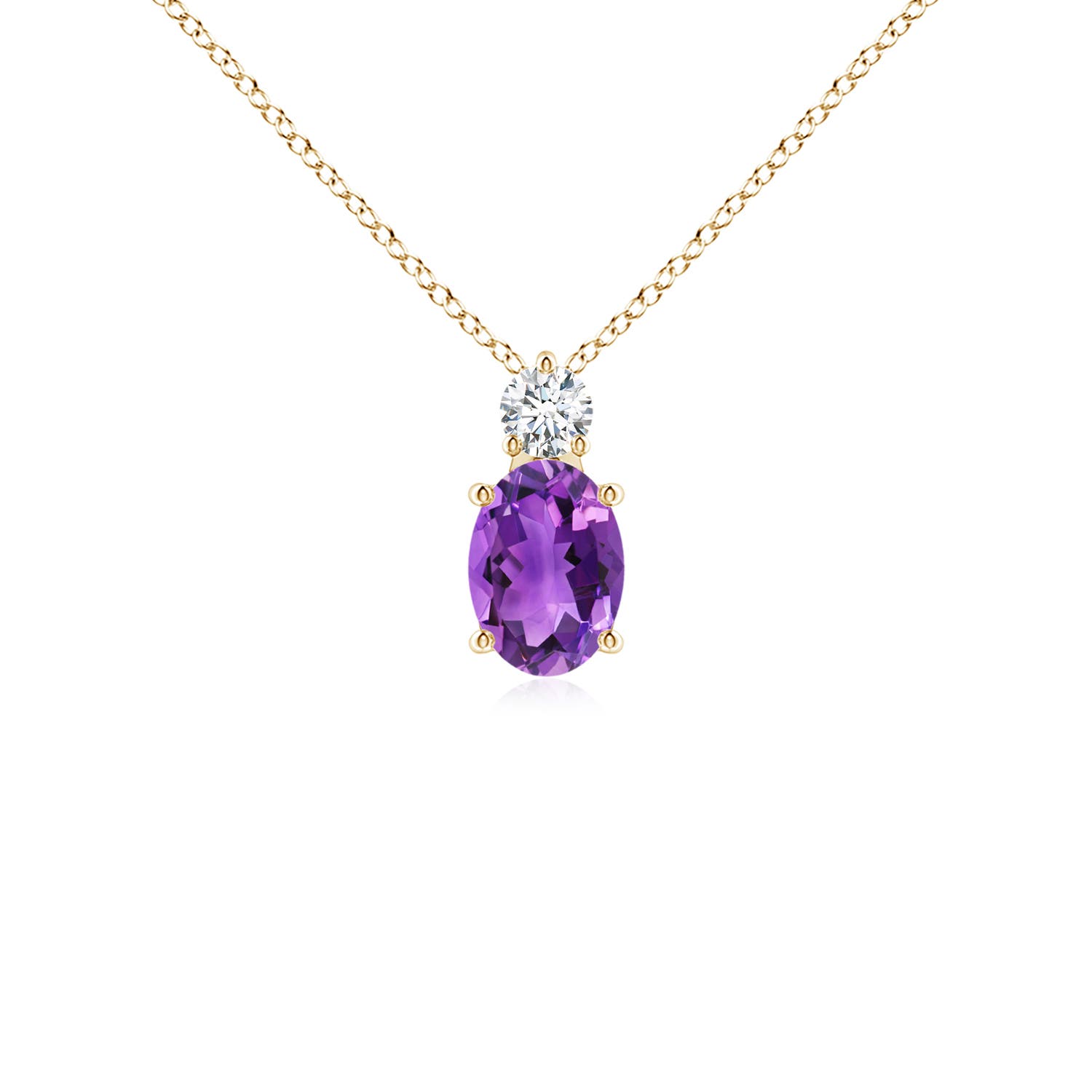 AAA - Amethyst / 0.81 CT / 14 KT Yellow Gold