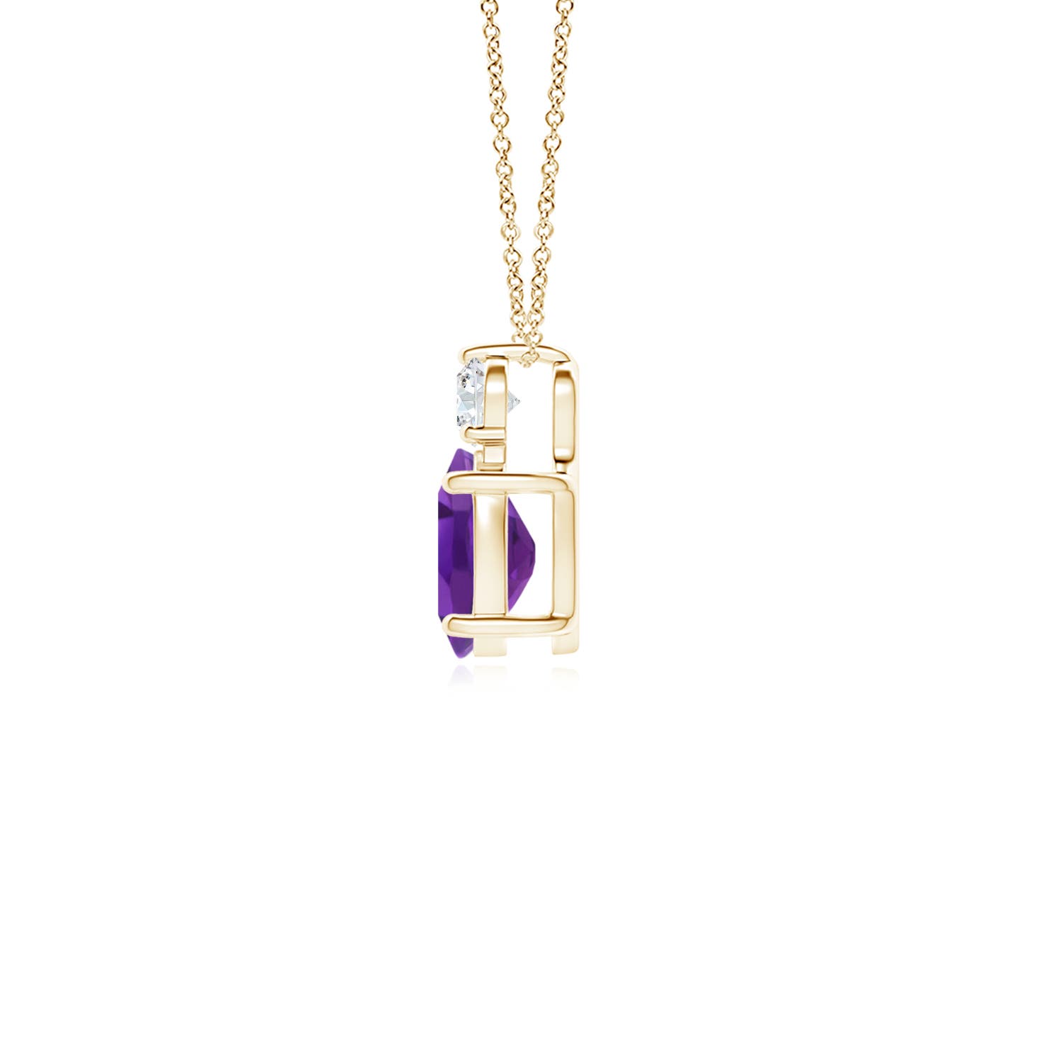 AAA - Amethyst / 0.81 CT / 14 KT Yellow Gold