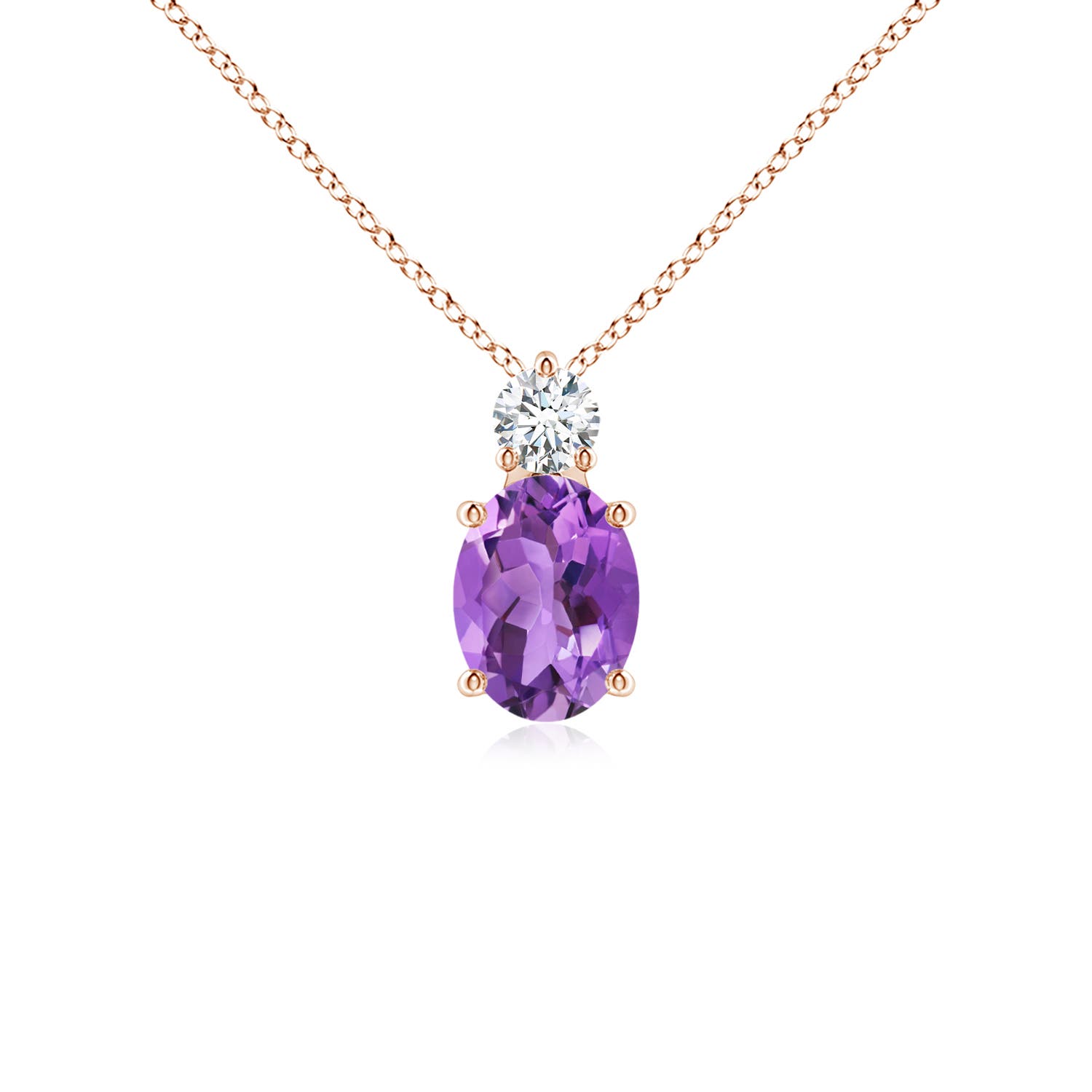 AA - Amethyst / 1.31 CT / 14 KT Rose Gold