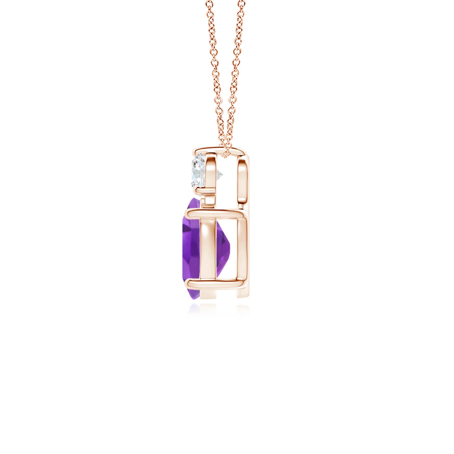 AA - Amethyst / 1.31 CT / 14 KT Rose Gold