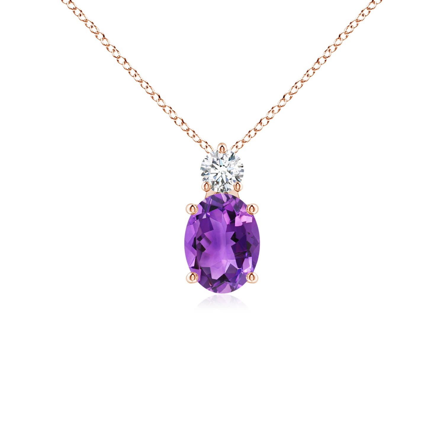 AAA - Amethyst / 1.31 CT / 14 KT Rose Gold