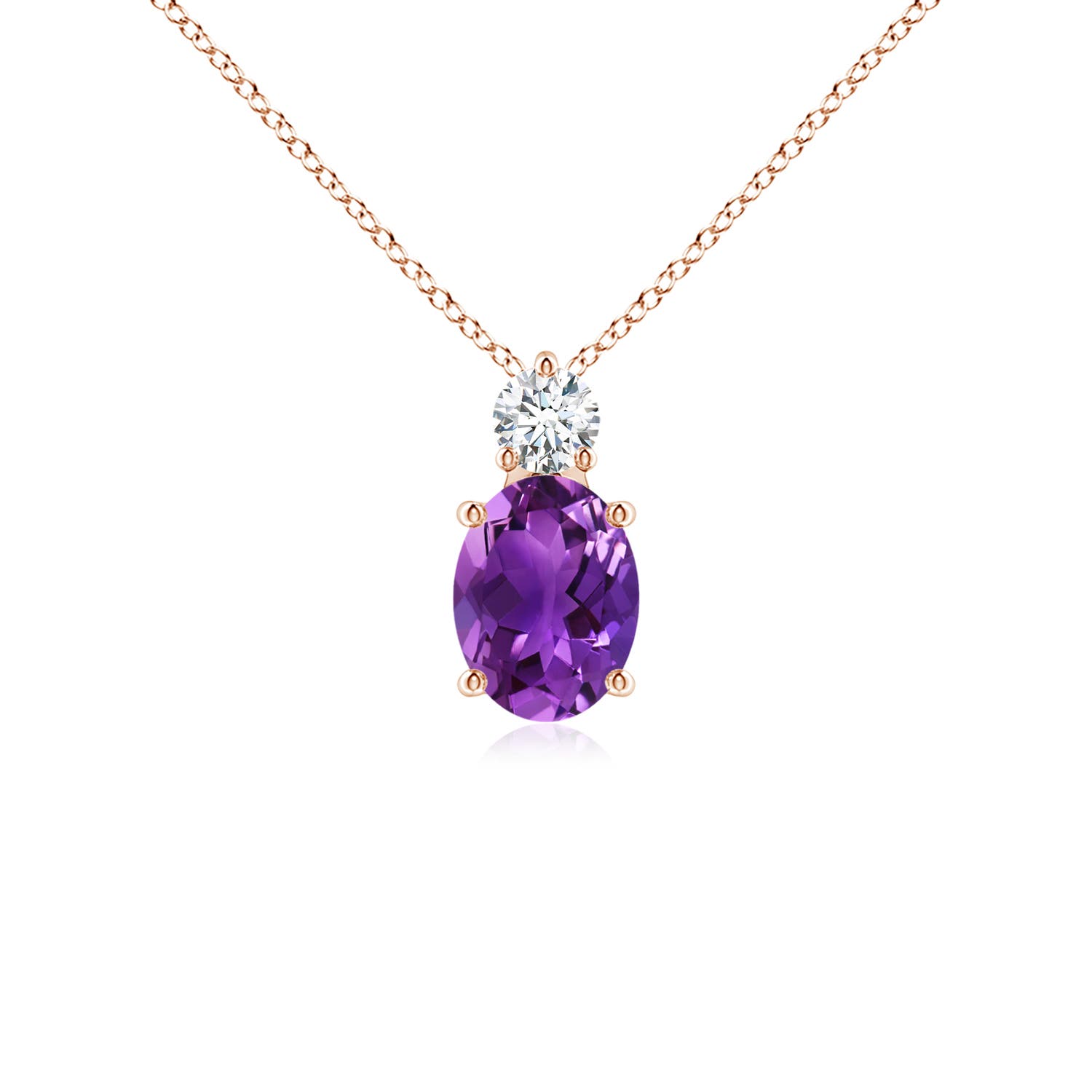 AAAA - Amethyst / 1.31 CT / 14 KT Rose Gold