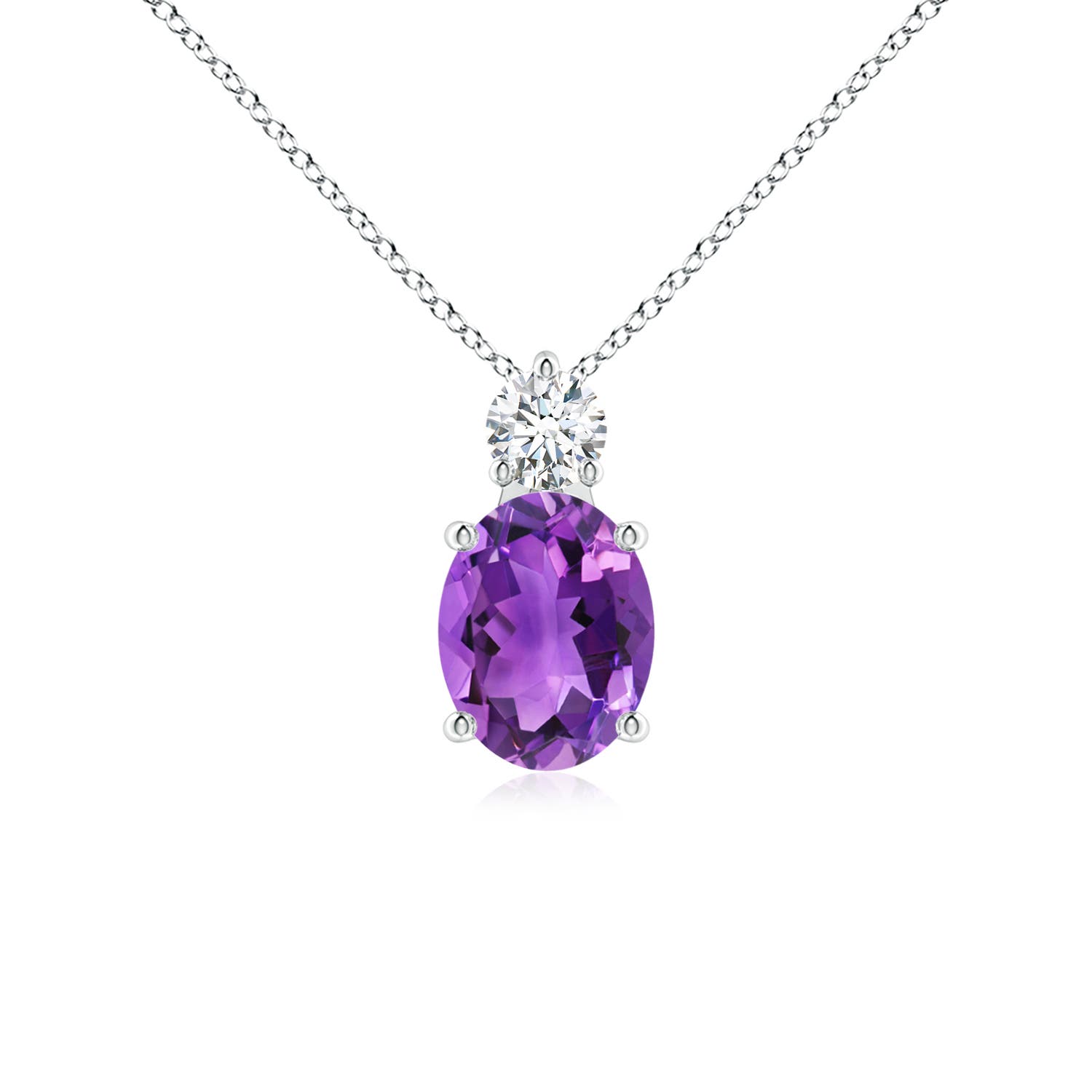 AAA - Amethyst / 1.83 CT / 14 KT White Gold