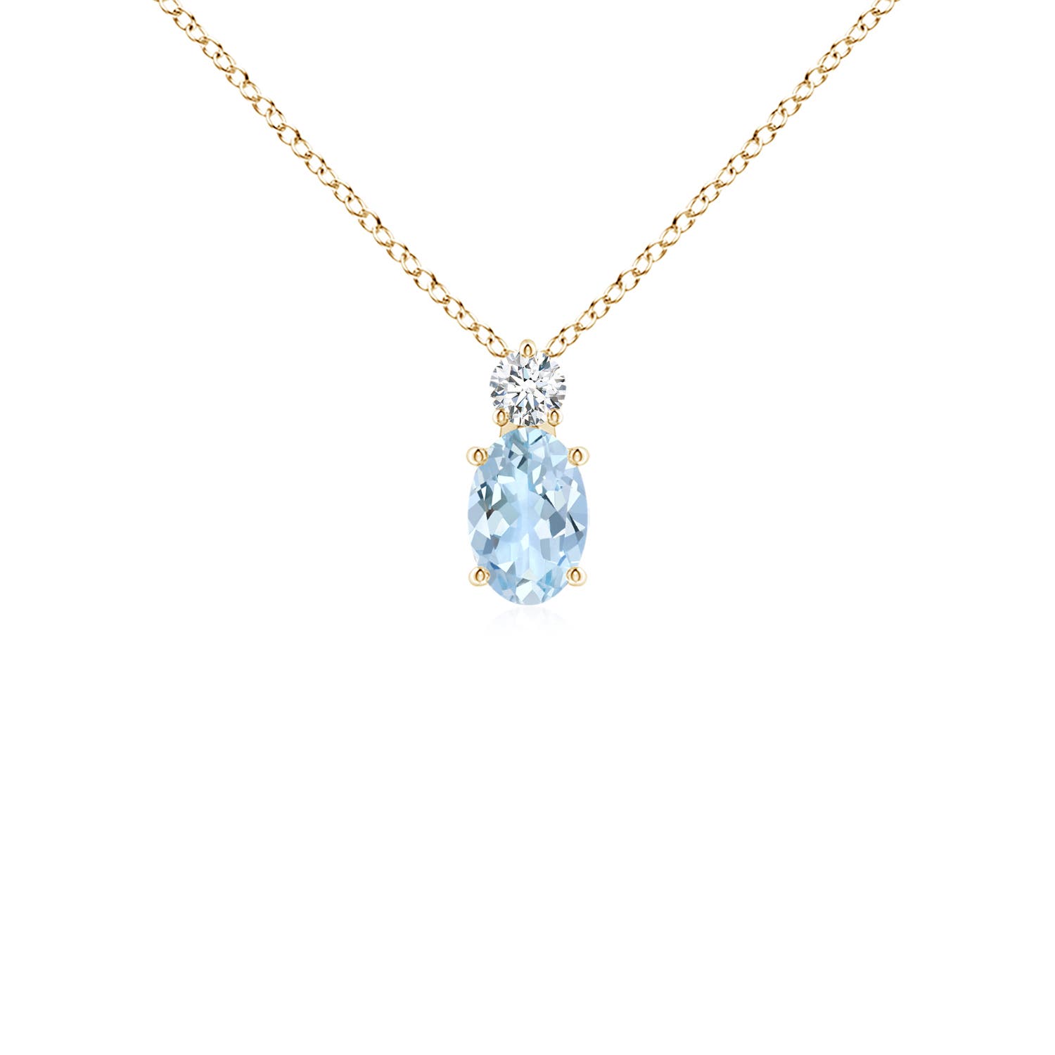 AA - Aquamarine / 0.47 CT / 14 KT Yellow Gold