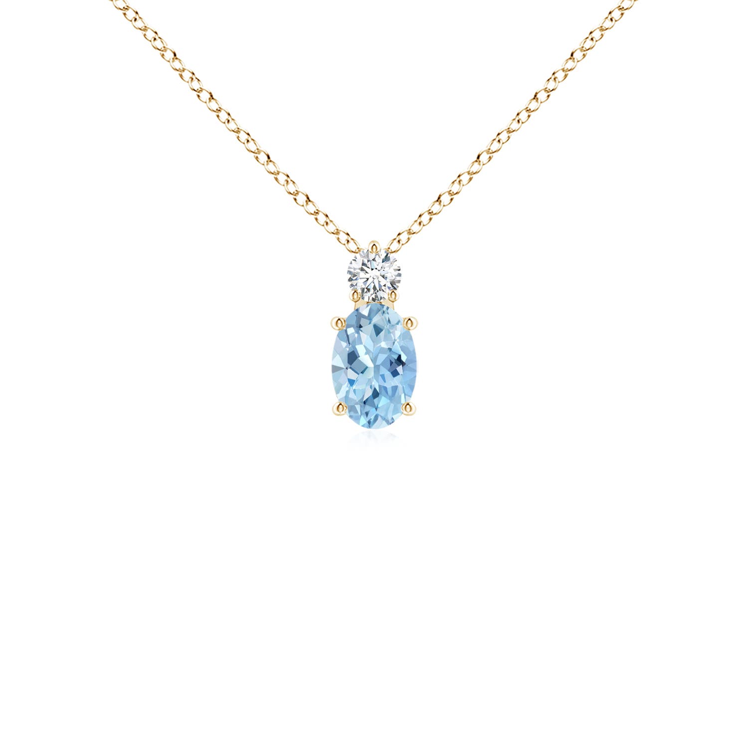 AAA - Aquamarine / 0.47 CT / 14 KT Yellow Gold