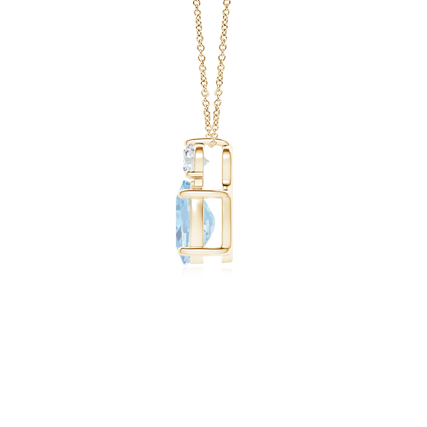 A - Aquamarine / 0.71 CT / 14 KT Yellow Gold