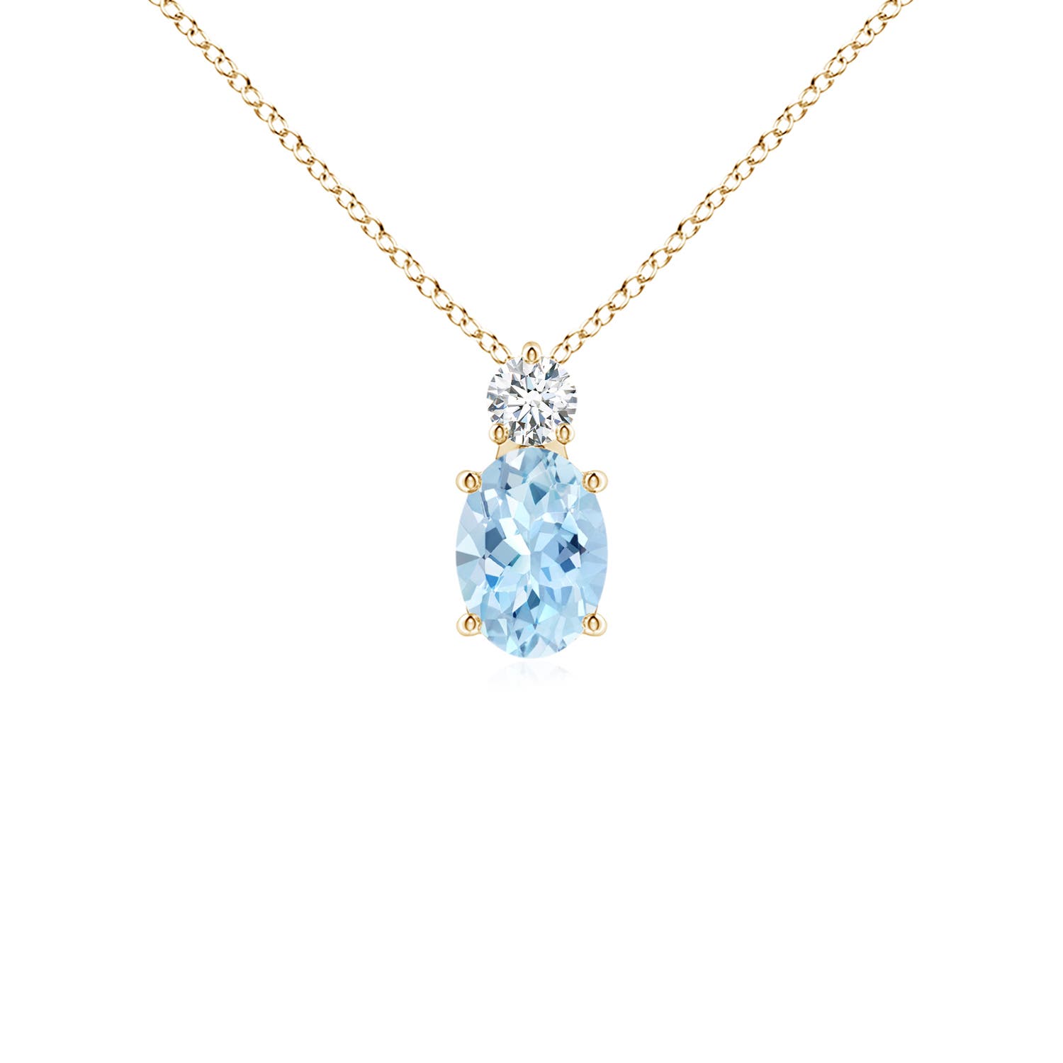 AAA - Aquamarine / 0.71 CT / 14 KT Yellow Gold