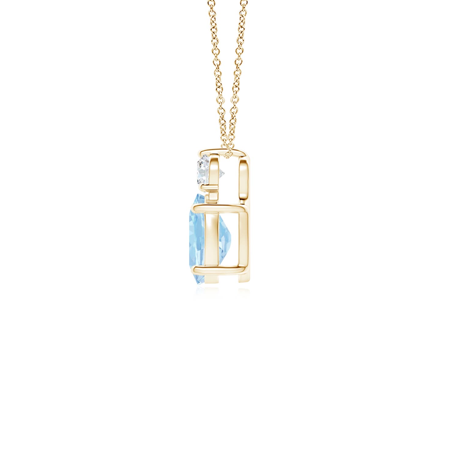 AAA - Aquamarine / 0.71 CT / 14 KT Yellow Gold