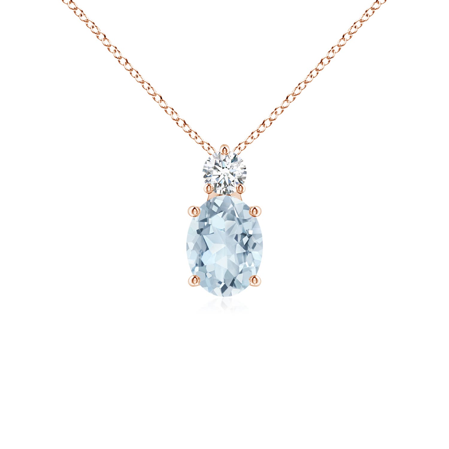 A - Aquamarine / 1.16 CT / 14 KT Rose Gold