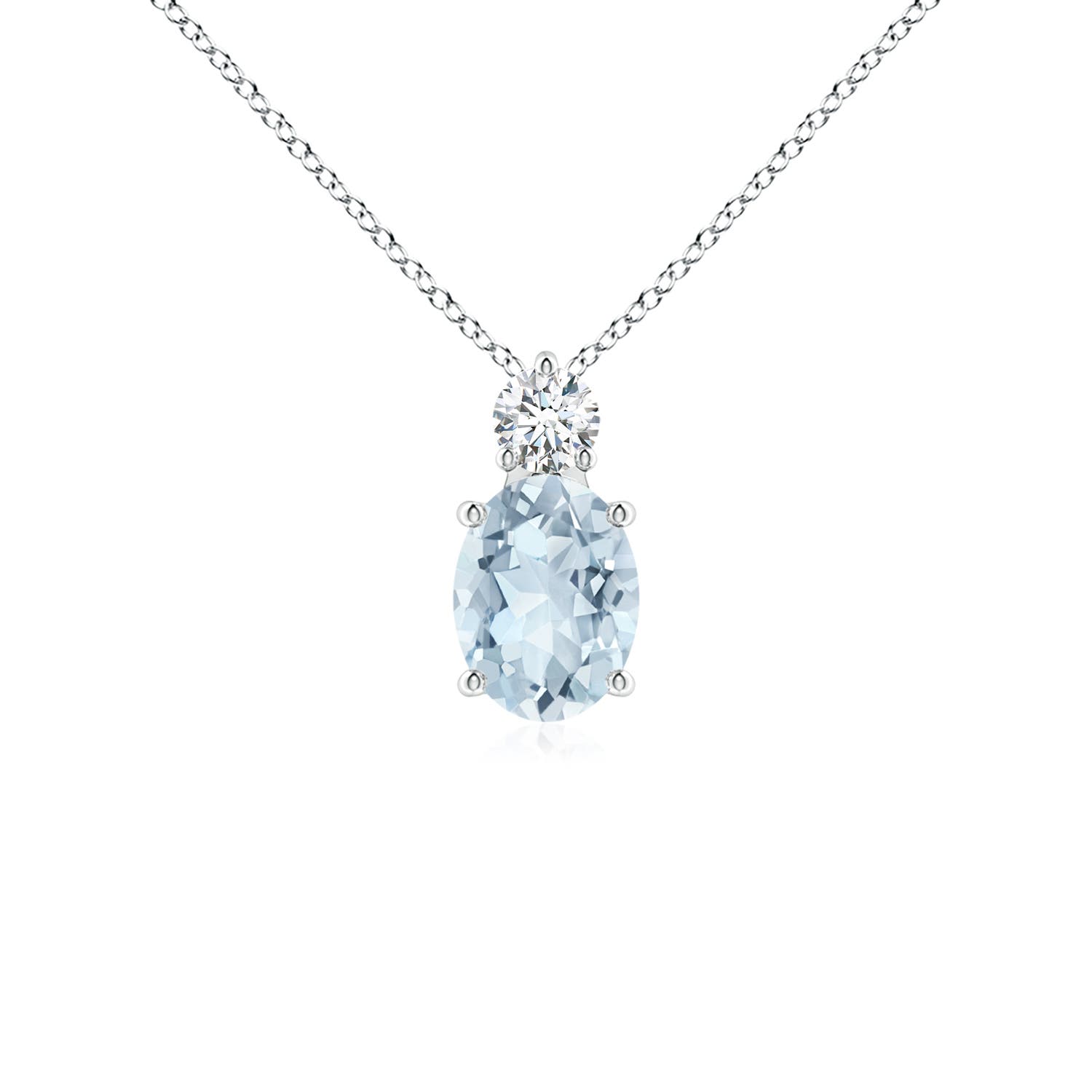 A - Aquamarine / 1.16 CT / 14 KT White Gold