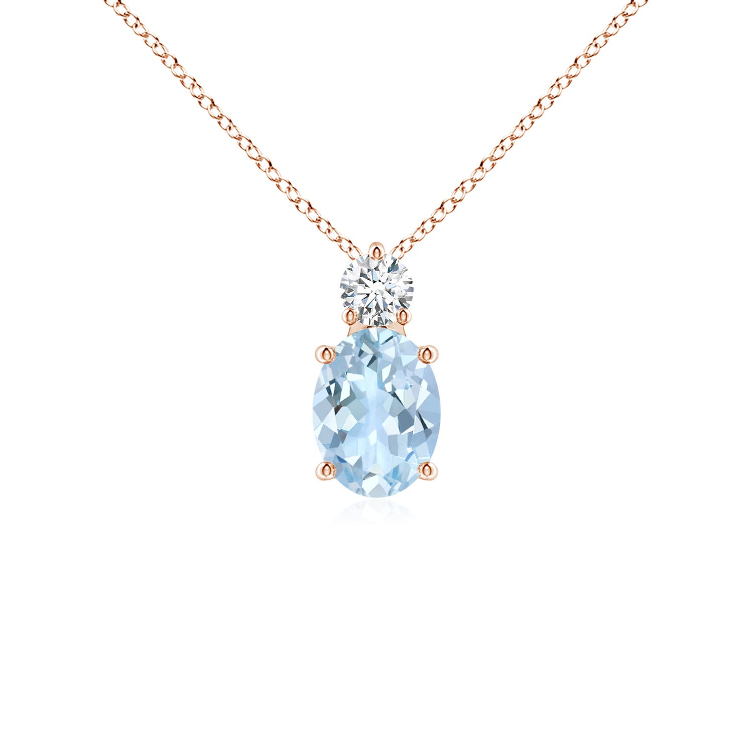 AA - Aquamarine / 1.16 CT / 14 KT Rose Gold