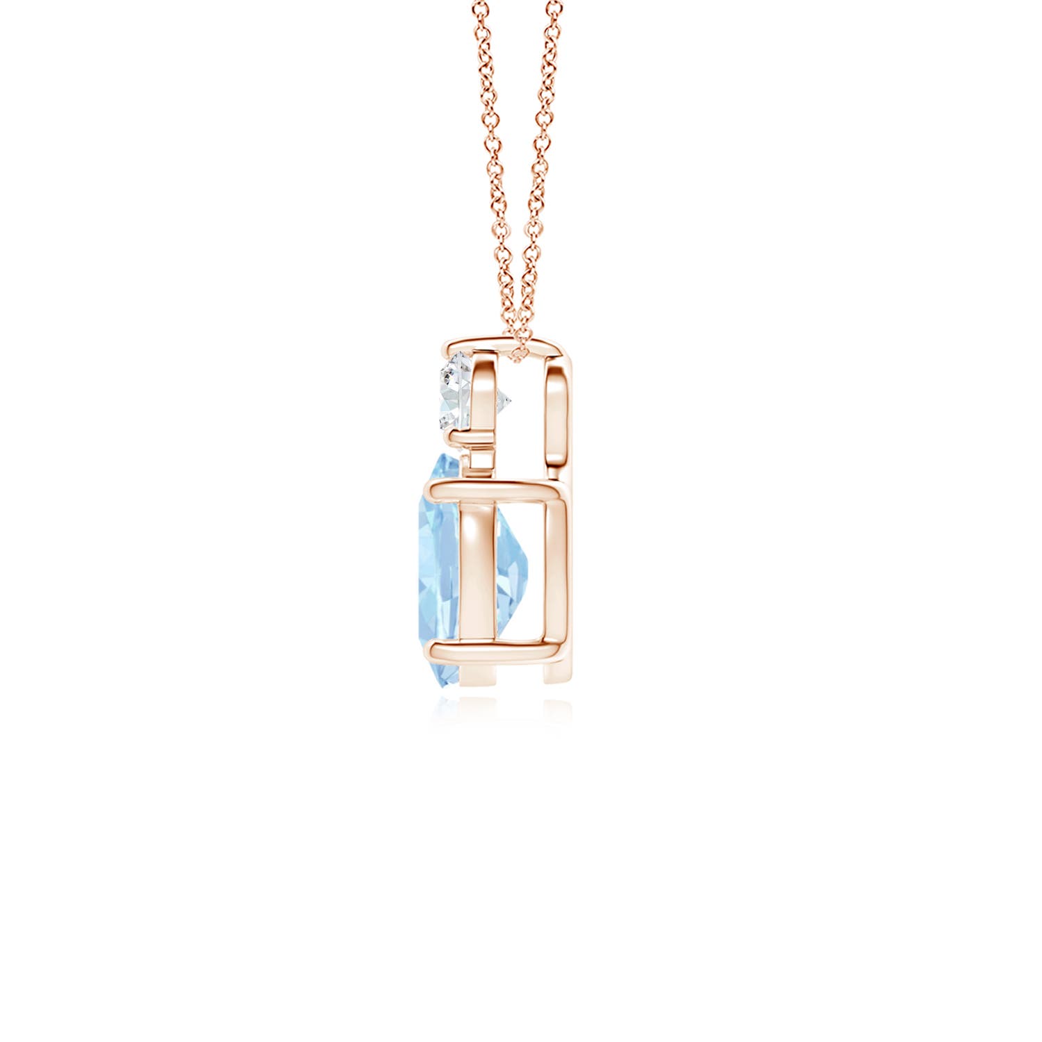 AA - Aquamarine / 1.16 CT / 14 KT Rose Gold