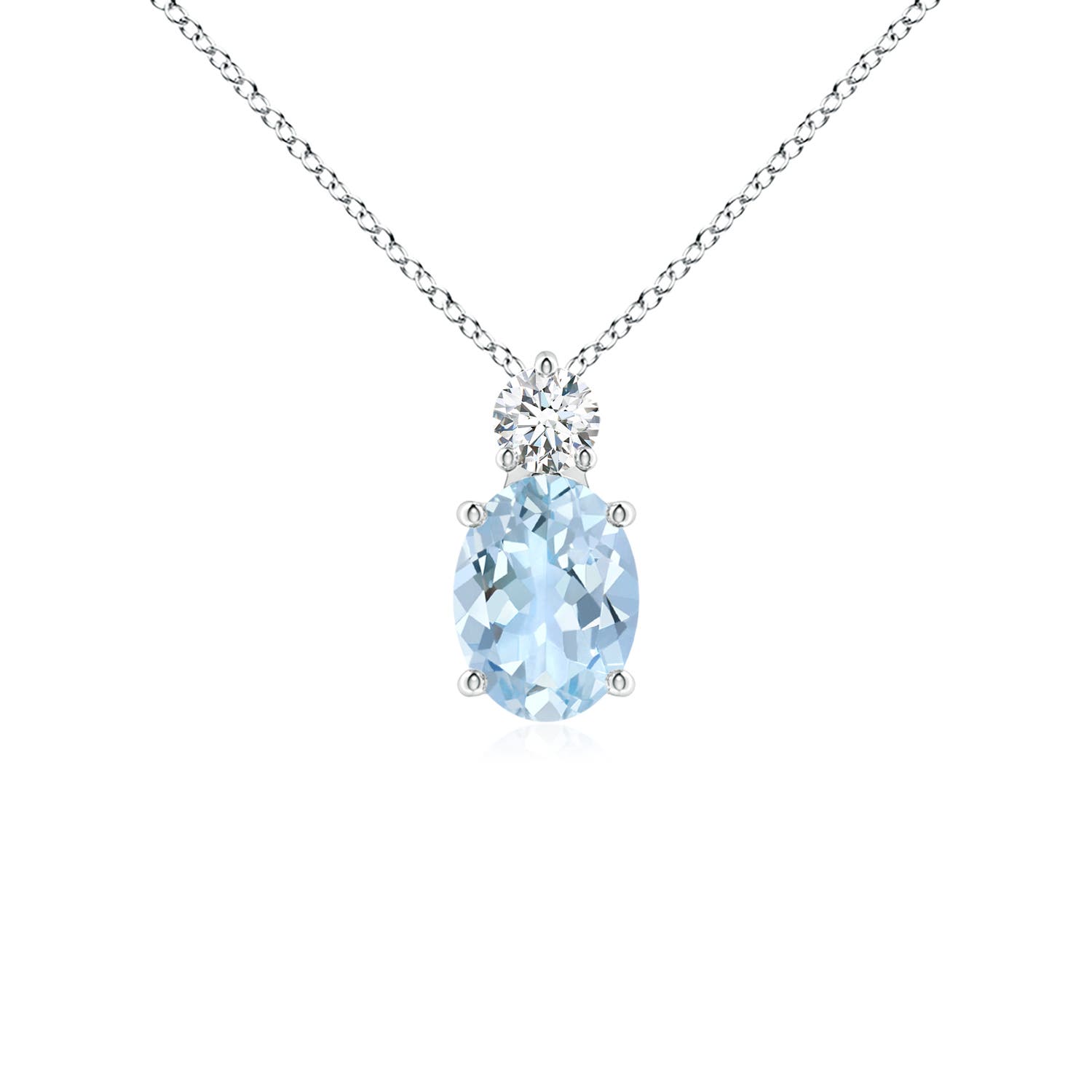 AA - Aquamarine / 1.16 CT / 14 KT White Gold