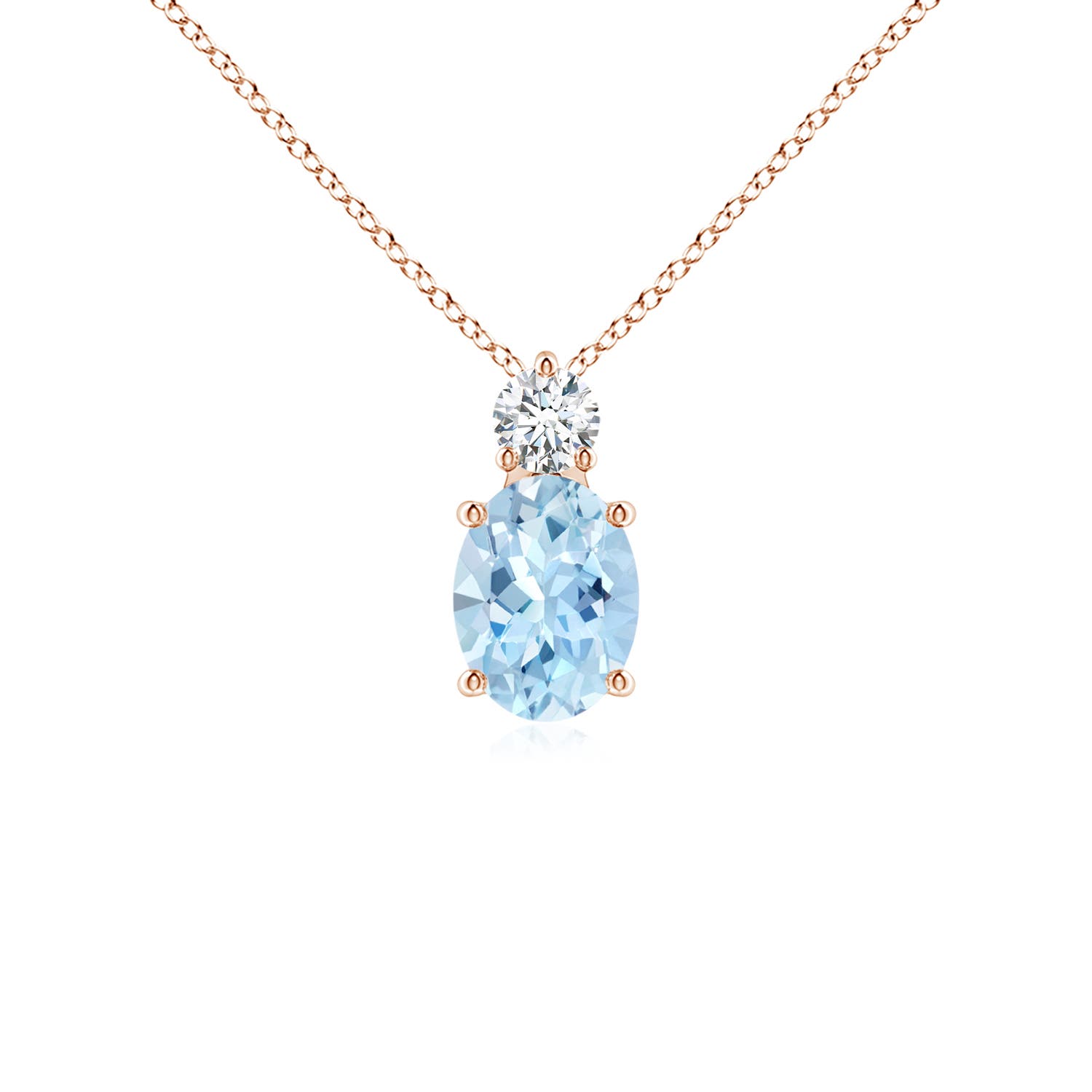 AAA - Aquamarine / 1.16 CT / 14 KT Rose Gold