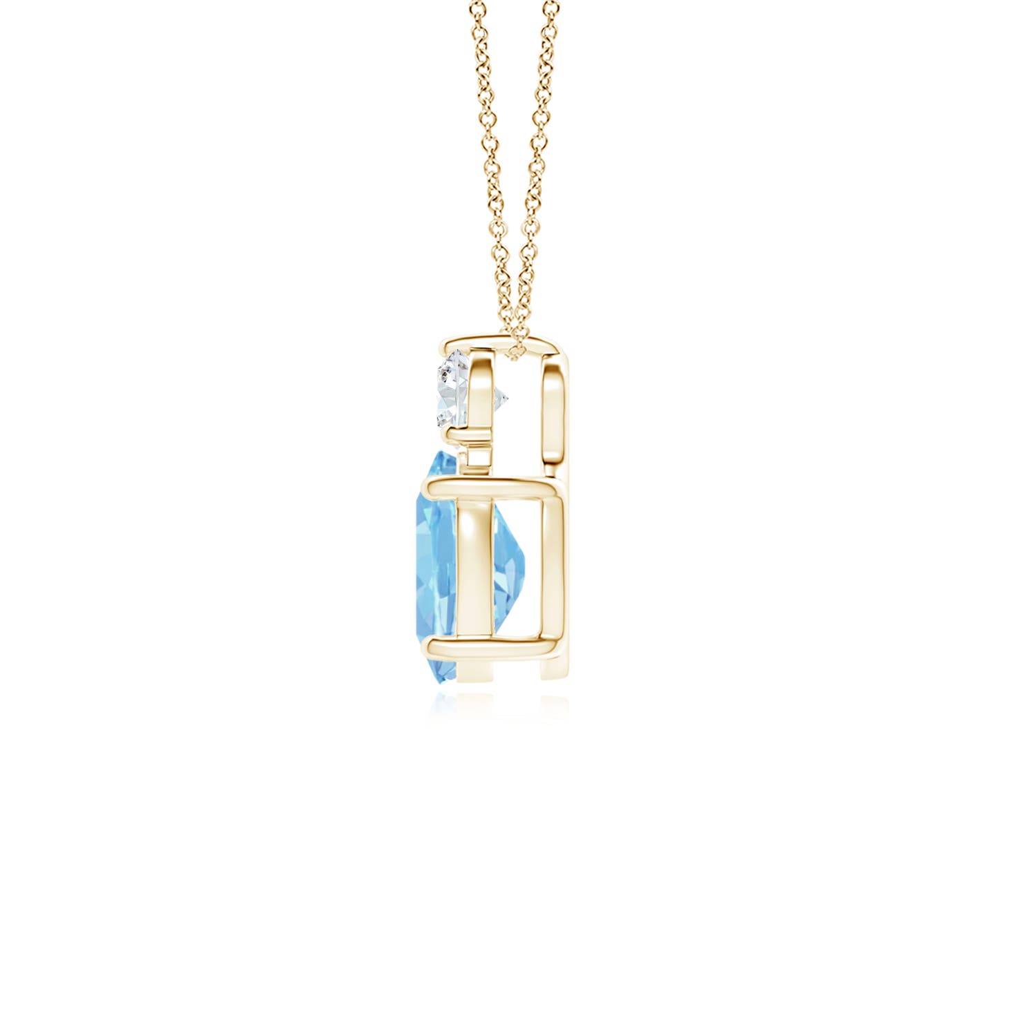 AAAA - Aquamarine / 1.16 CT / 14 KT Yellow Gold