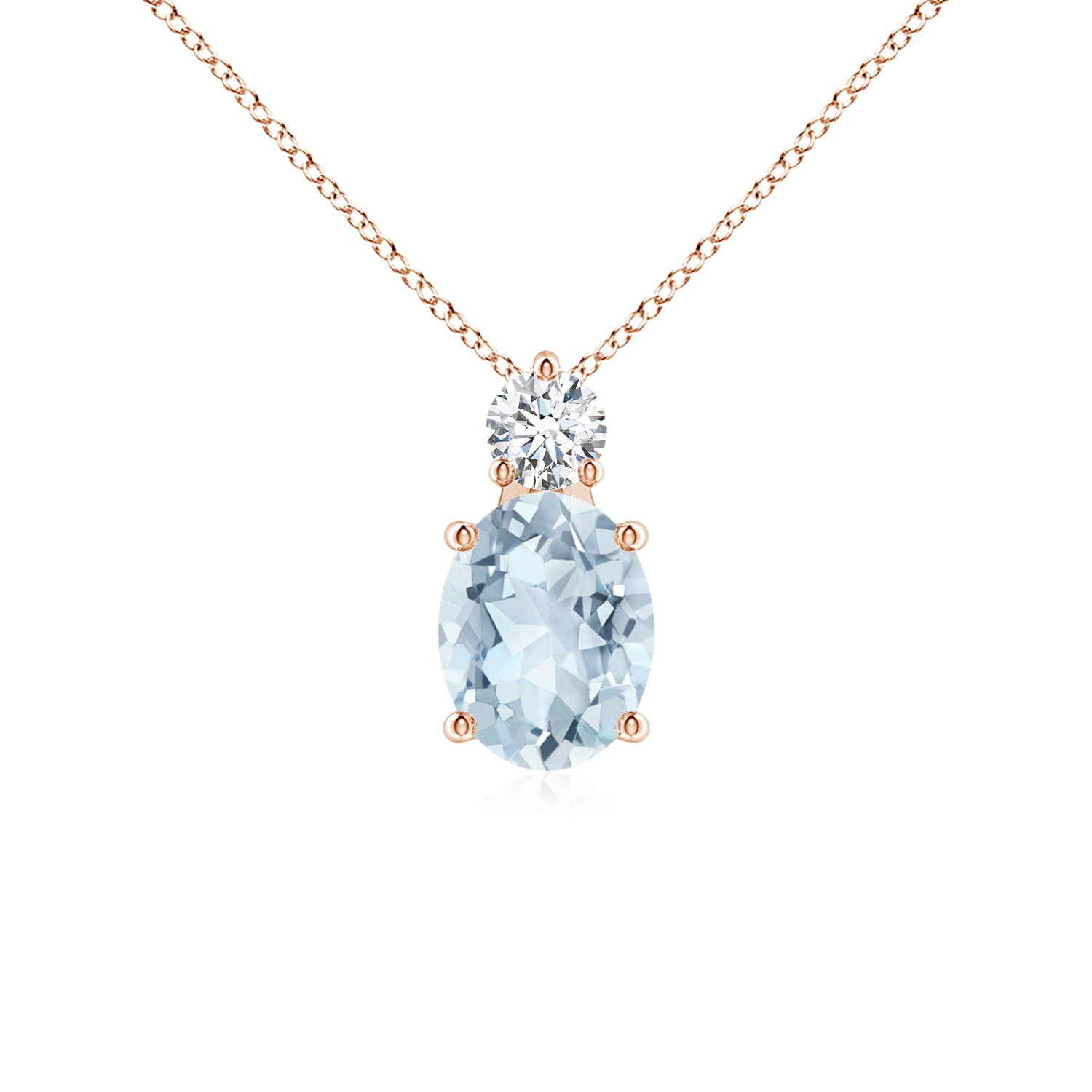 A - Aquamarine / 1.73 CT / 14 KT Rose Gold