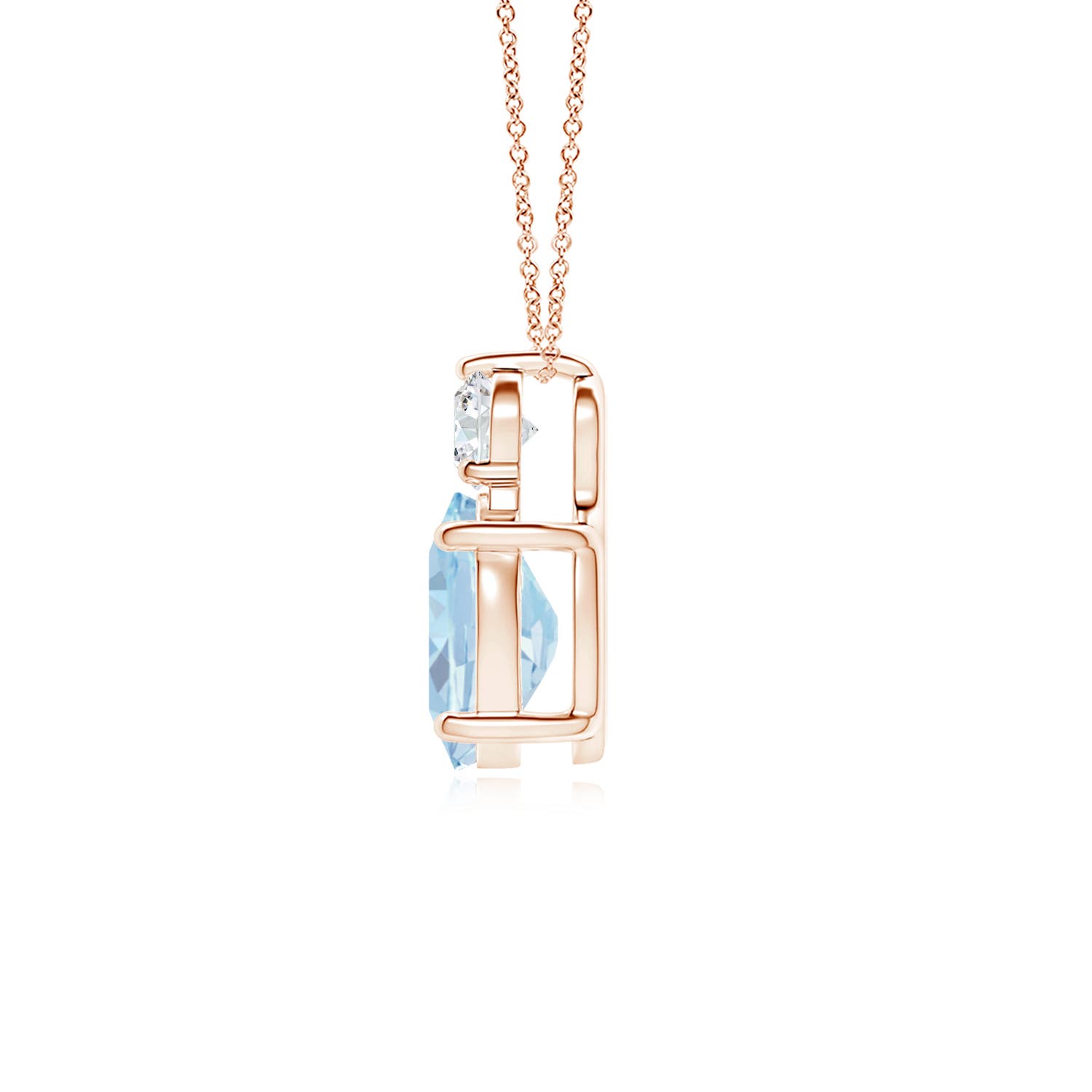 A - Aquamarine / 1.73 CT / 14 KT Rose Gold