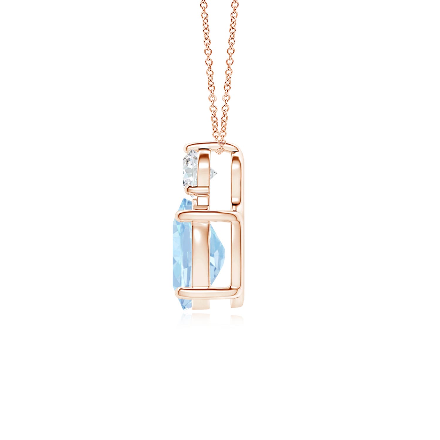 AA - Aquamarine / 1.73 CT / 14 KT Rose Gold