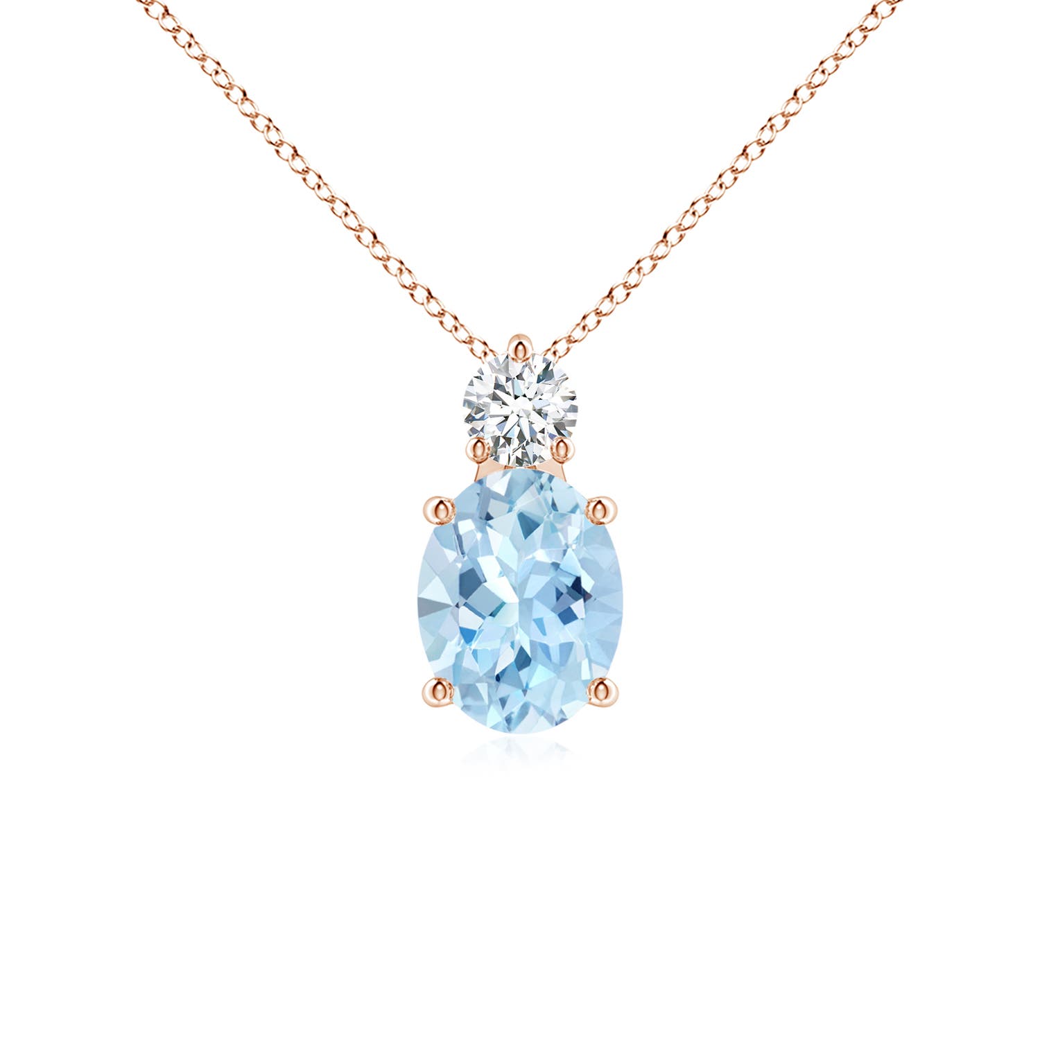 AAA - Aquamarine / 1.73 CT / 14 KT Rose Gold