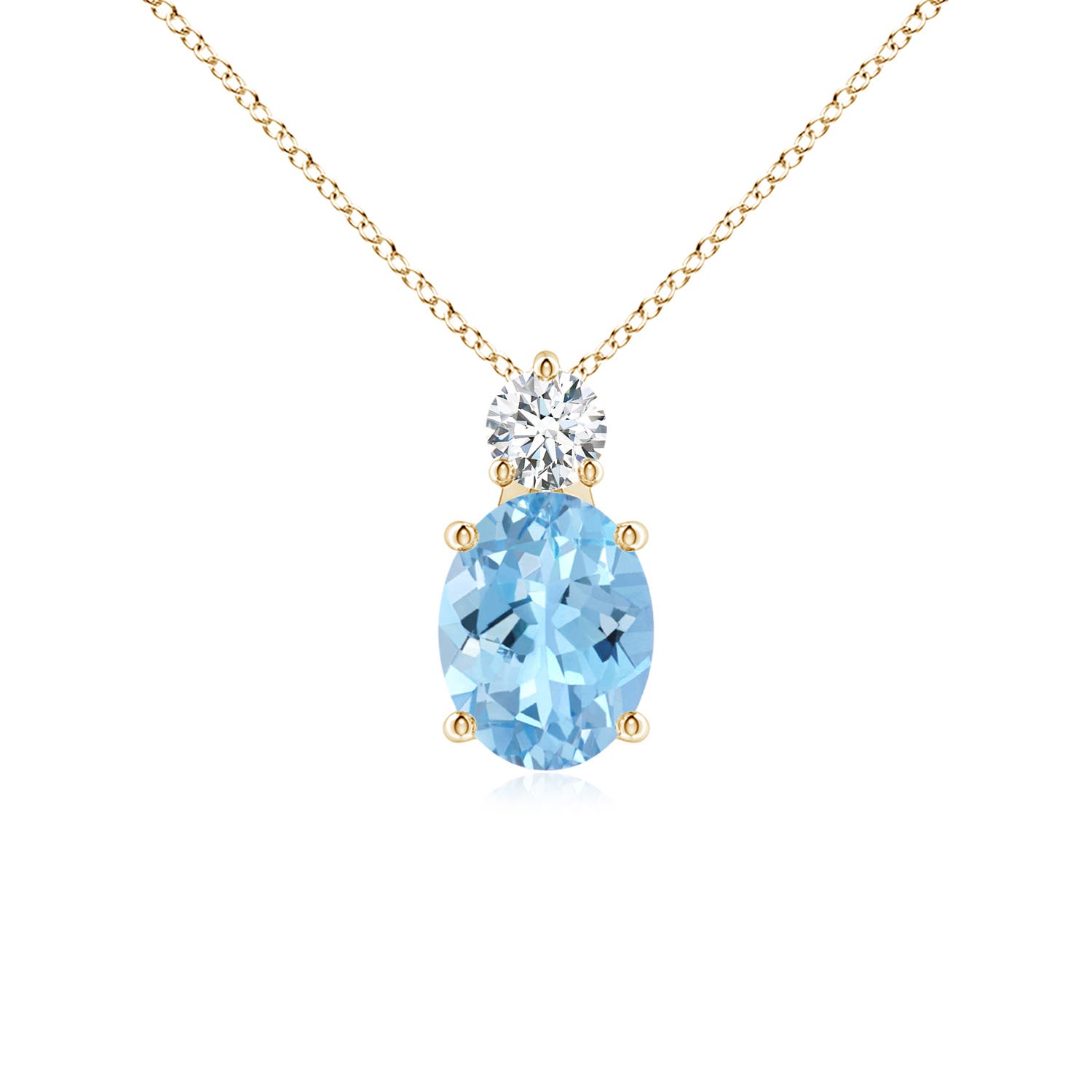 AAAA - Aquamarine / 1.73 CT / 14 KT Yellow Gold