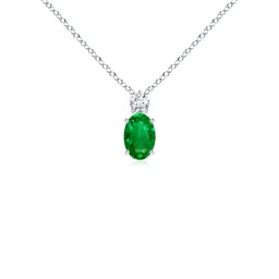 Silver Emerald Necklaces
