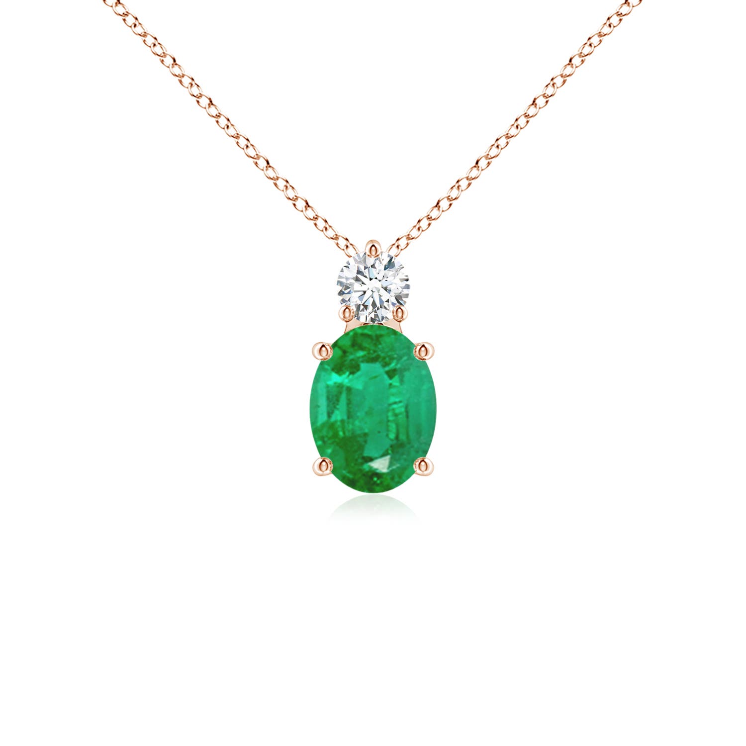 AA - Emerald / 1.26 CT / 14 KT Rose Gold