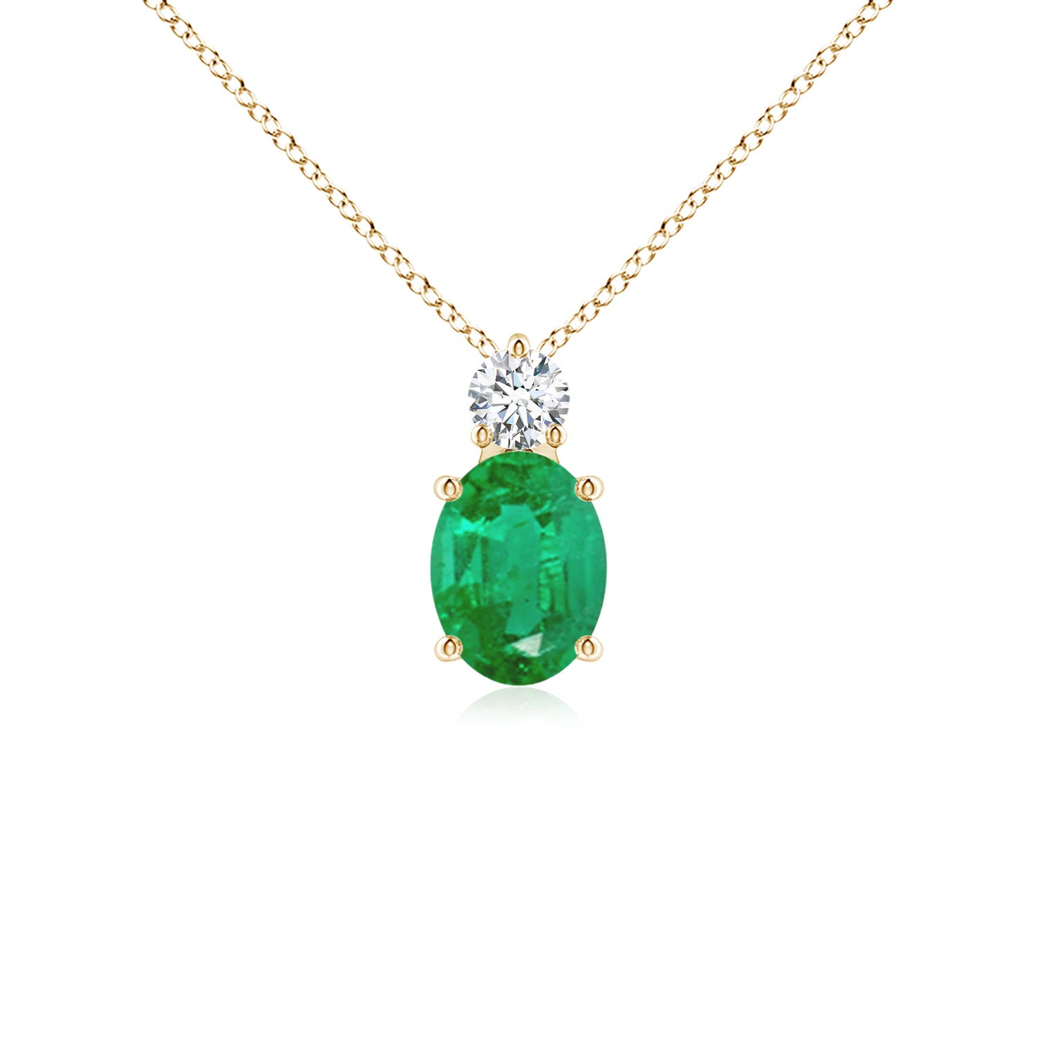 AA - Emerald / 1.26 CT / 14 KT Yellow Gold