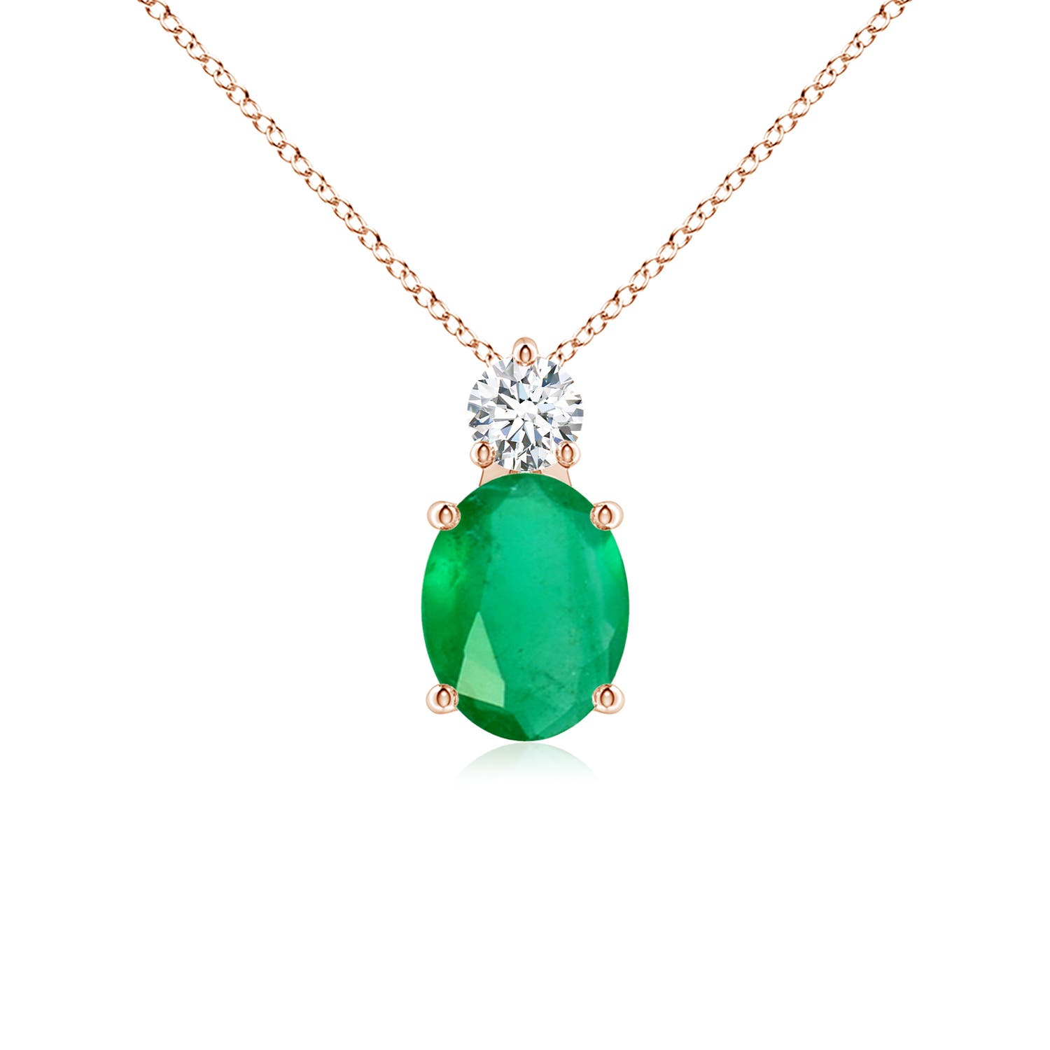 A - Emerald / 1.73 CT / 14 KT Rose Gold