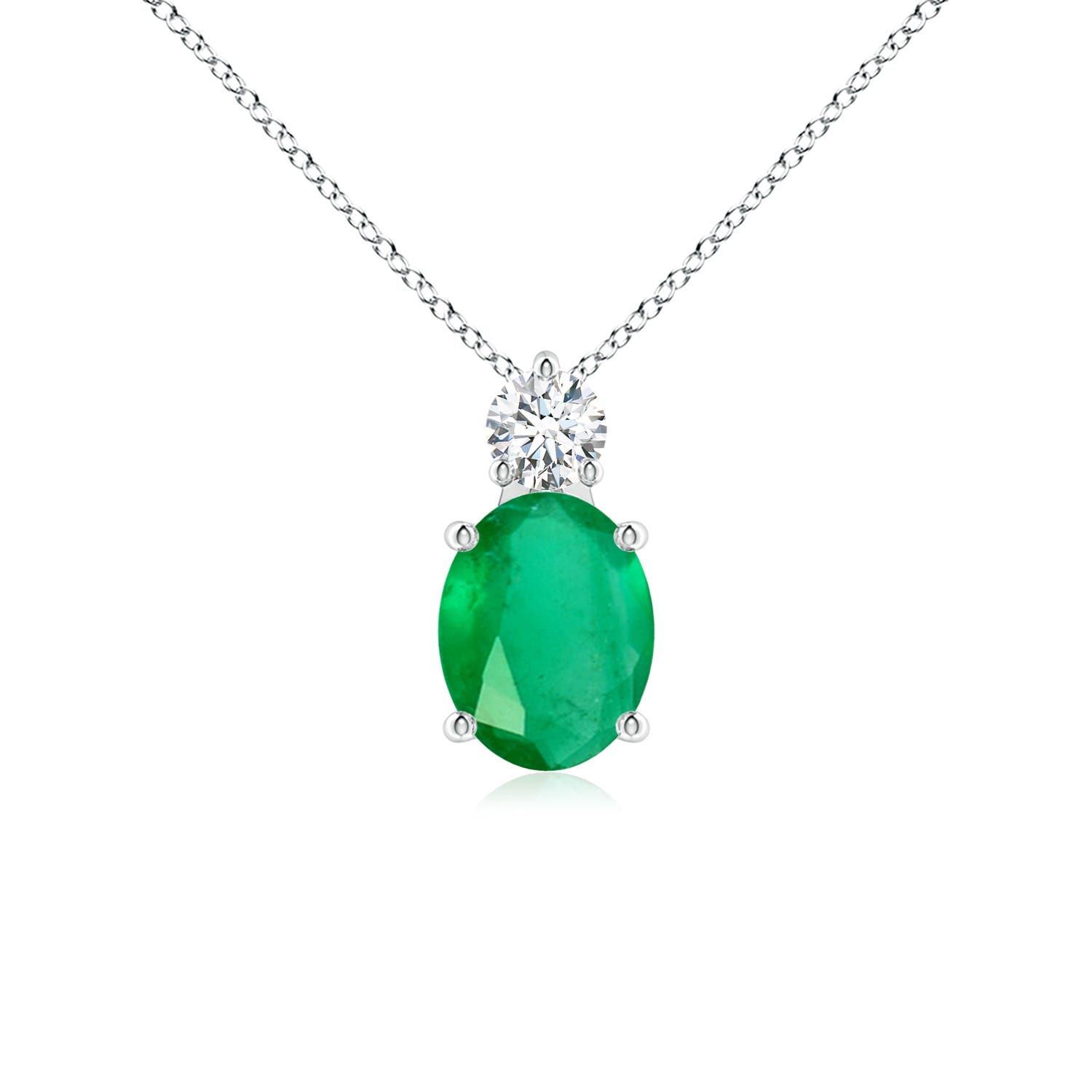 A - Emerald / 1.73 CT / 14 KT White Gold