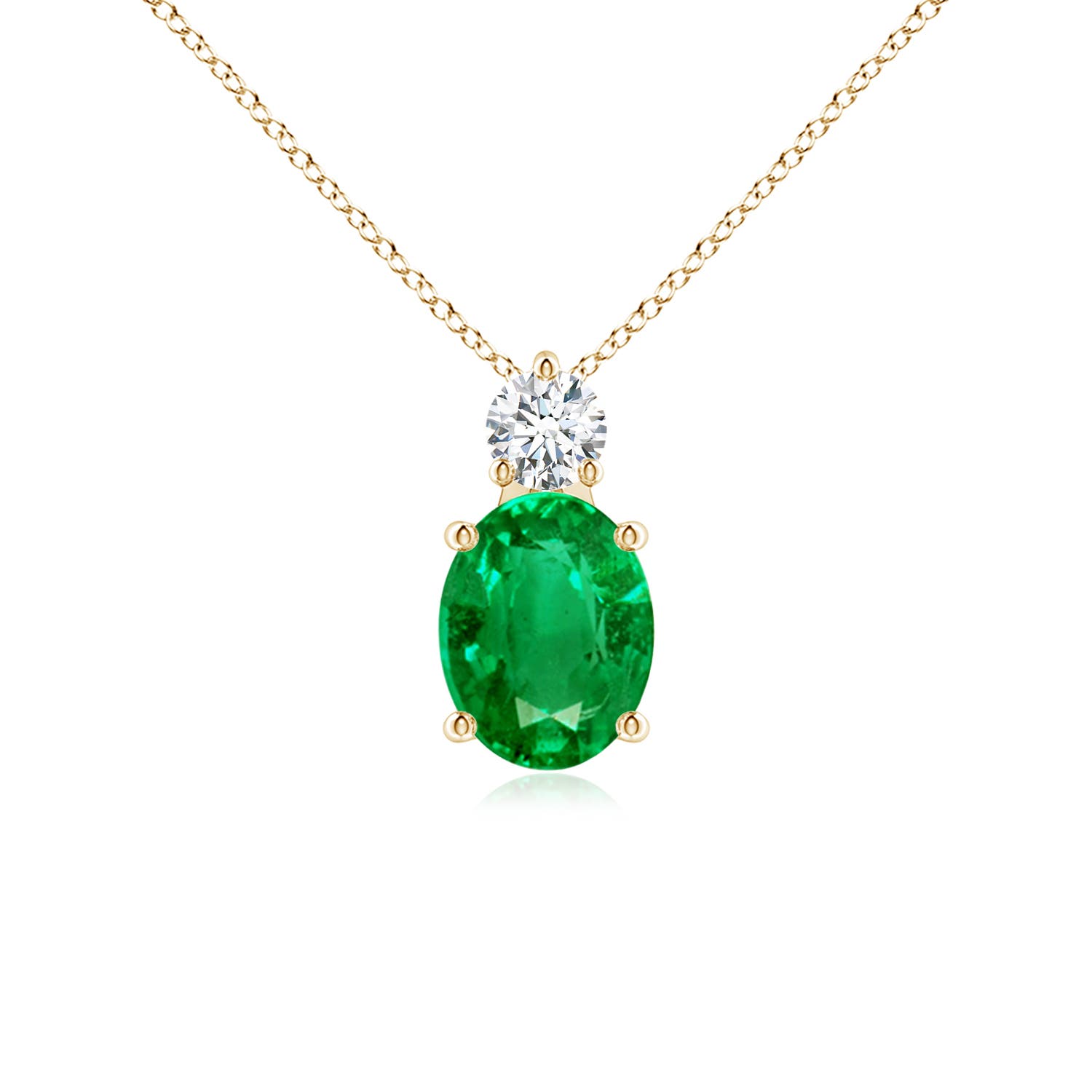 AAA - Emerald / 1.73 CT / 14 KT Yellow Gold