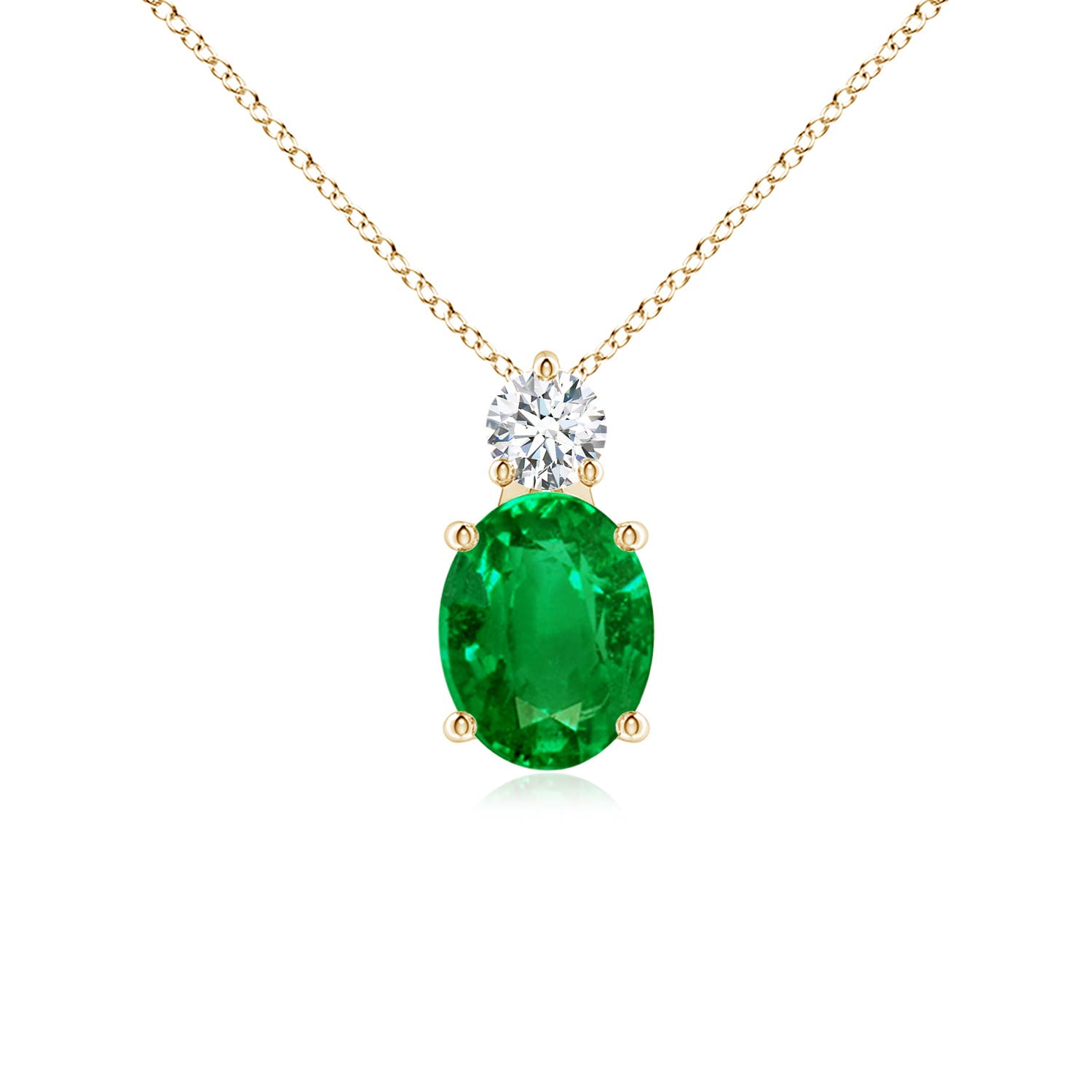 AAAA - Emerald / 1.73 CT / 14 KT Yellow Gold