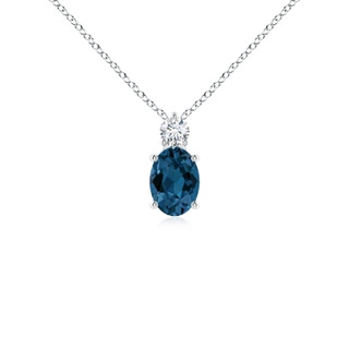 Oval AAA London Blue Topaz