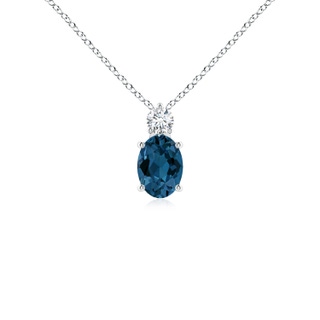 Oval AAA London Blue Topaz