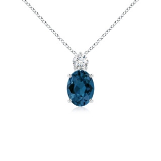 Oval AAA London Blue Topaz