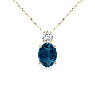 Oval AAAA London Blue Topaz