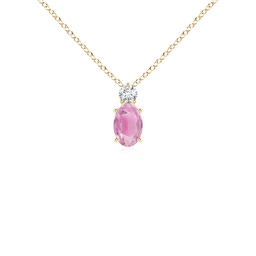 Yellow Gold Yellow Gold Pink Tourmaline Necklaces & Pendants
