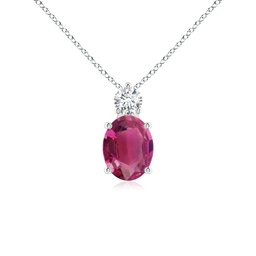 Platinum Platinum Pink Tourmaline Necklaces & Pendants