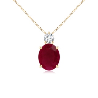 Oval A Ruby