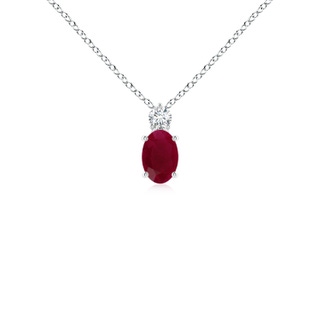 Oval A Ruby